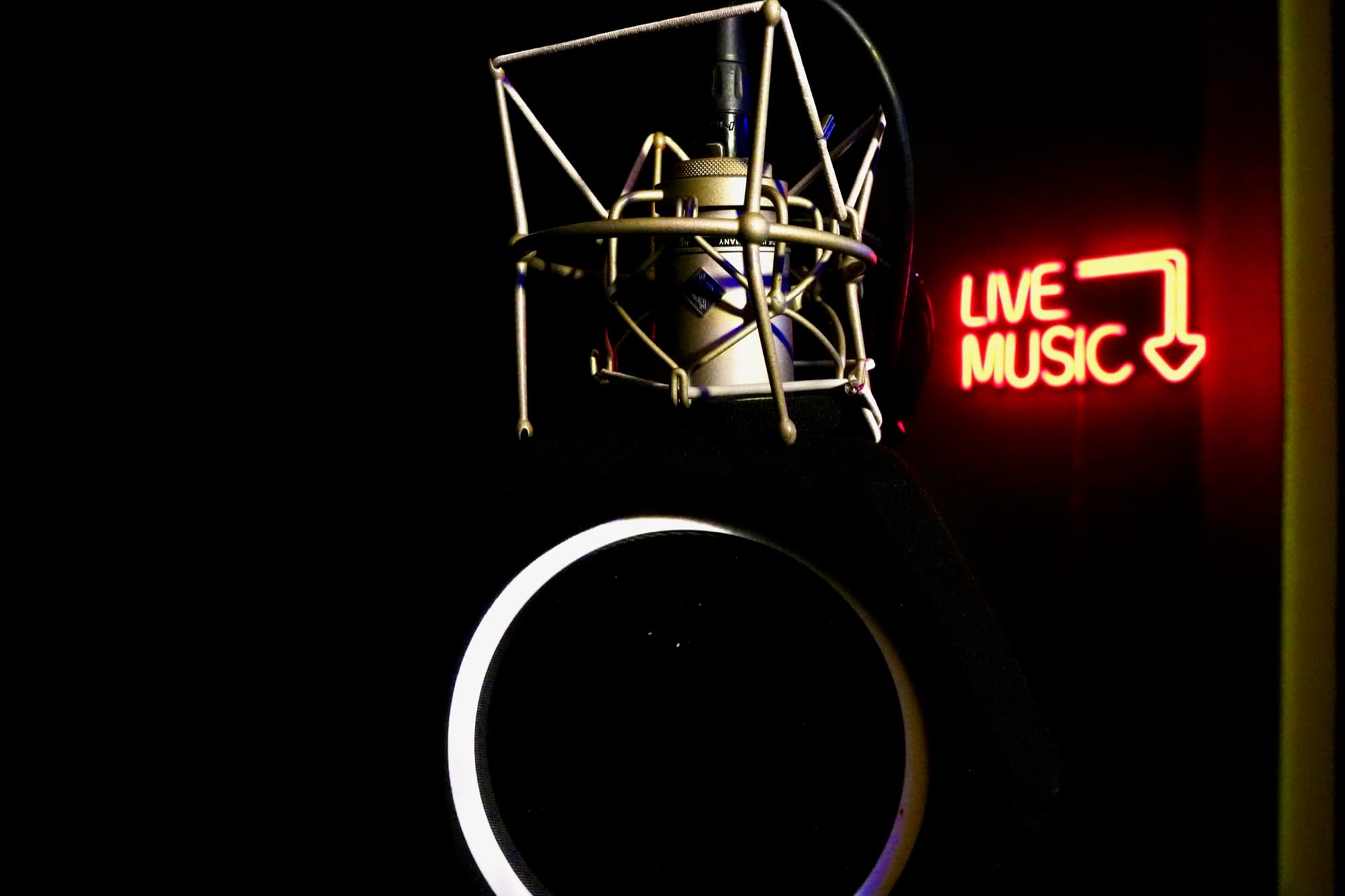 The vocal booth in Studio A at Audio Lounge